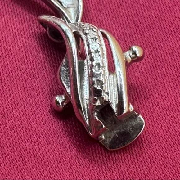 Real natural diamond on sterling silver 7.5” Kay jeweler bracelet - Picture 11 of 17